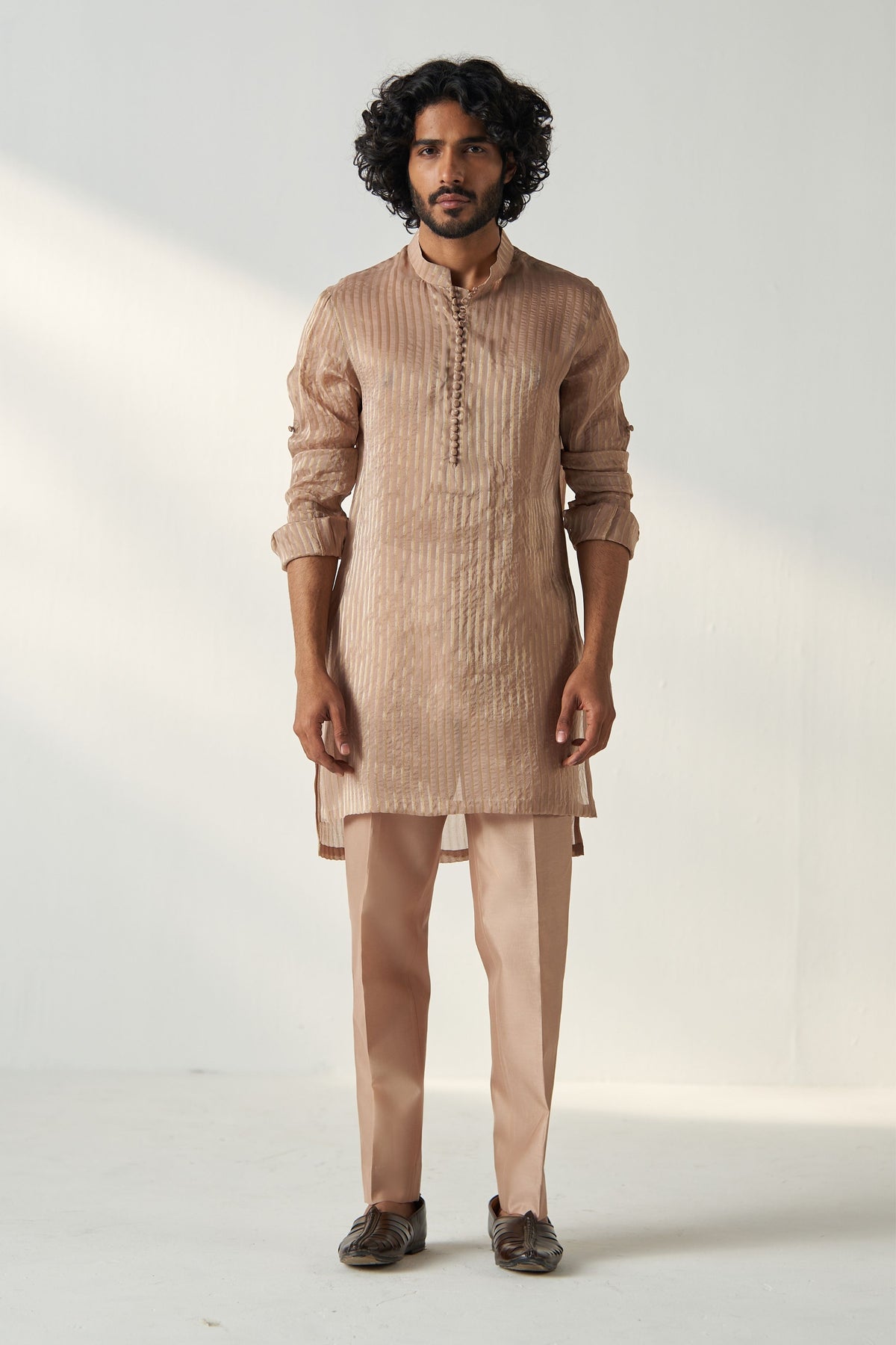 Fawn Naksh Kurta Set