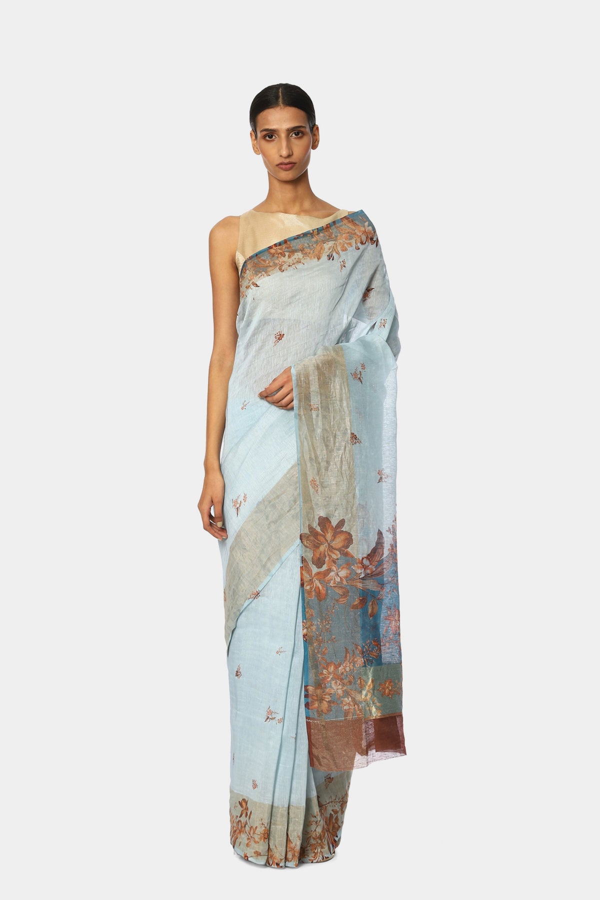 The Printed Pastel Saree