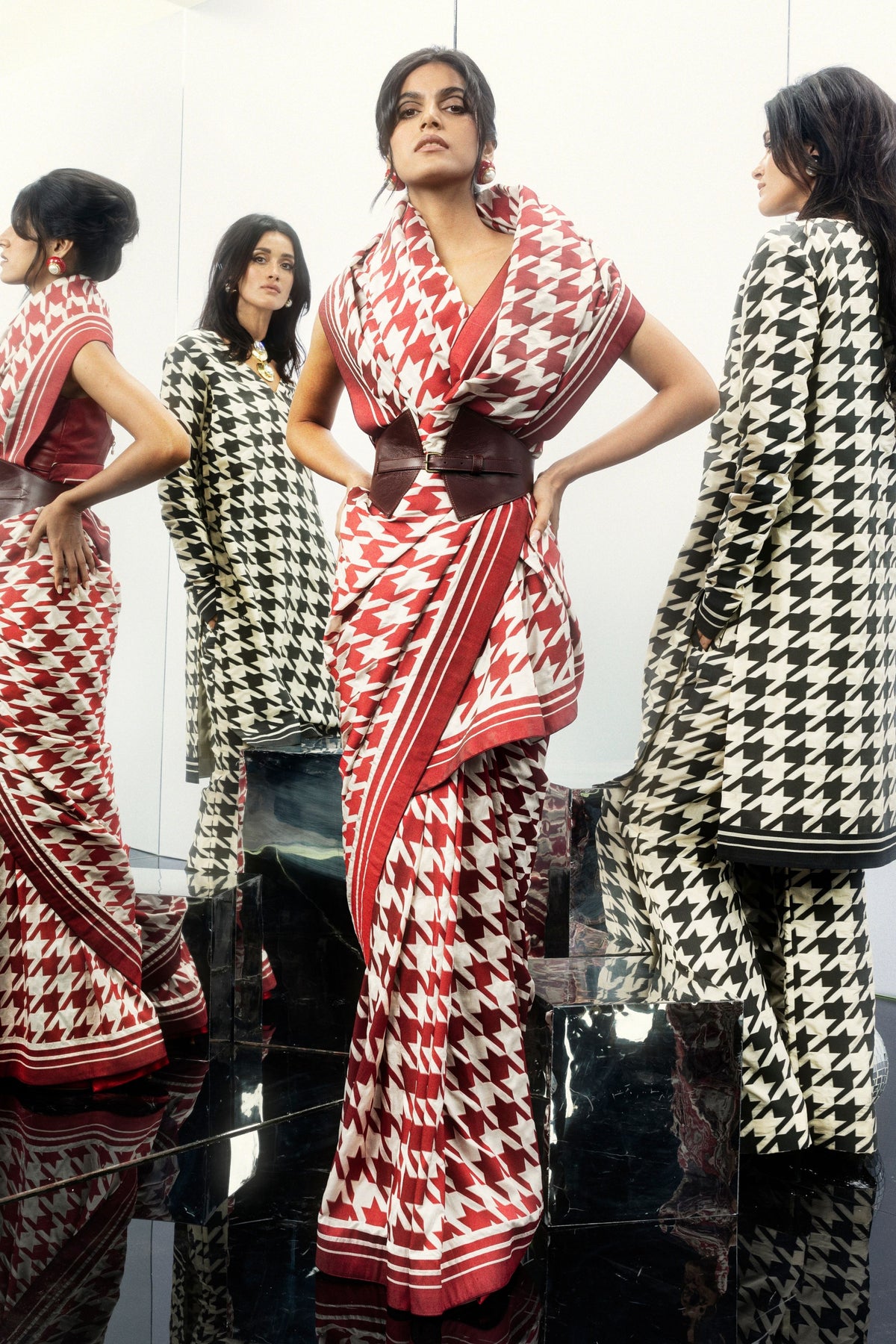 Deep Red Gerum Saree