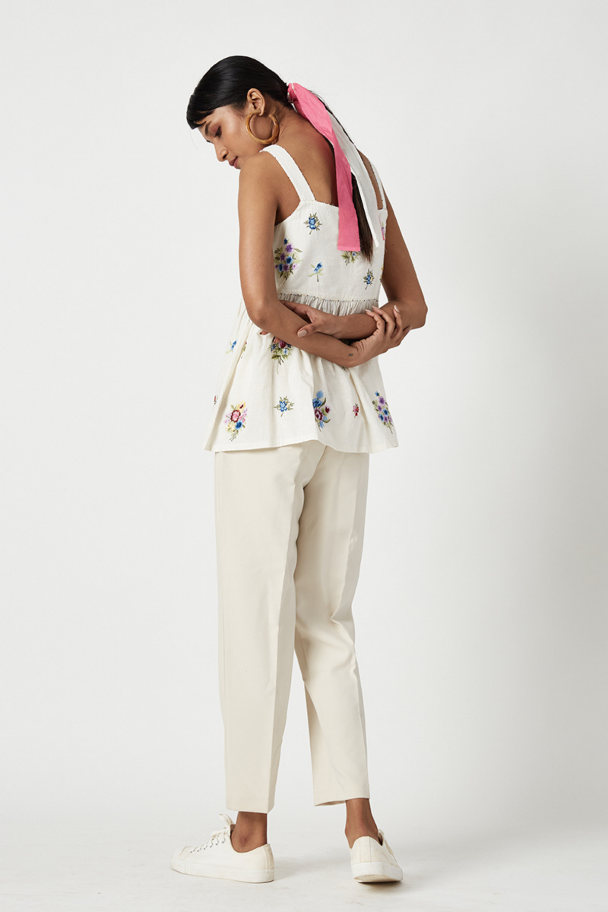 Majorelle Embroidered Top