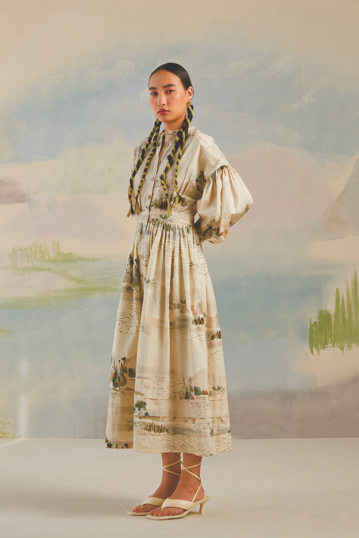 Anna Modern Toile Dress