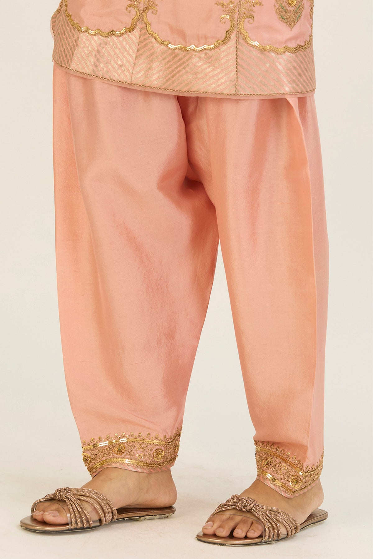 Salmon Pink Mehar Tunic and Pants