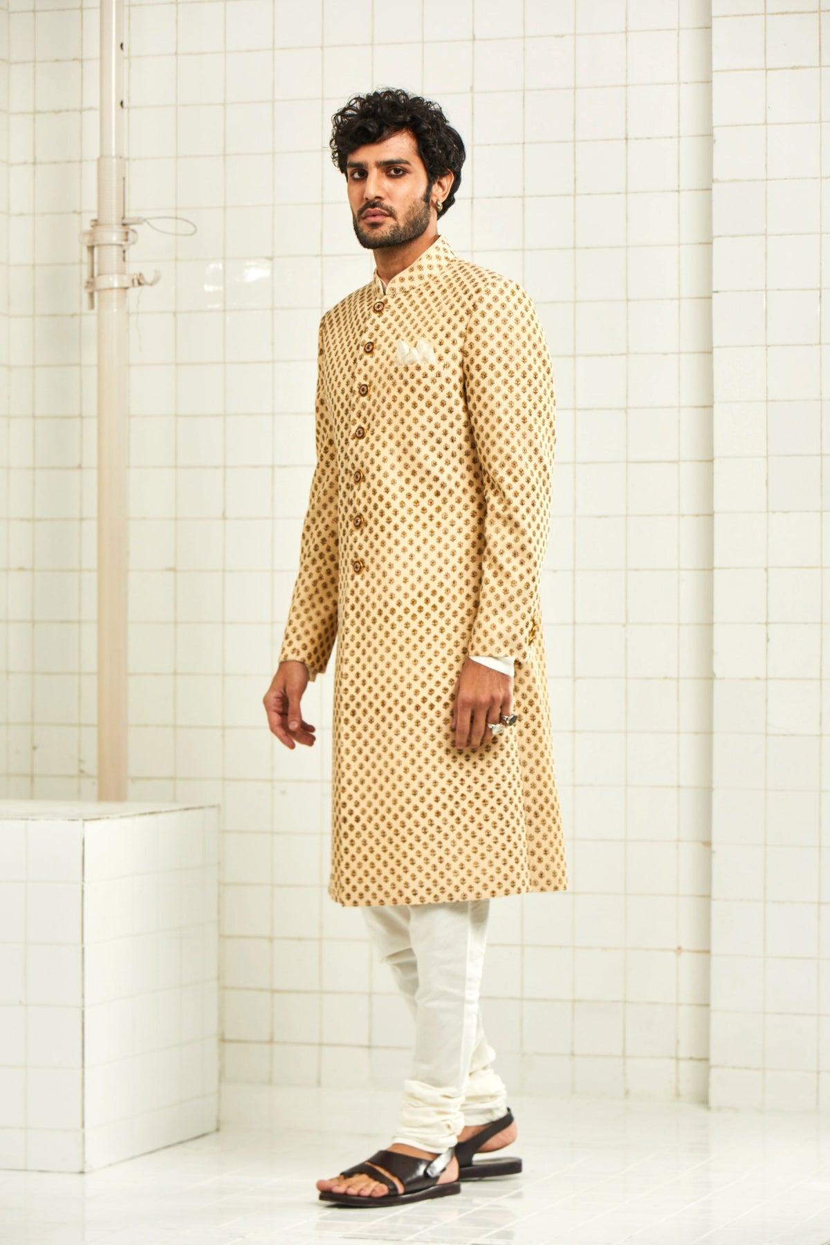 Chhitroli Textured Sherwani