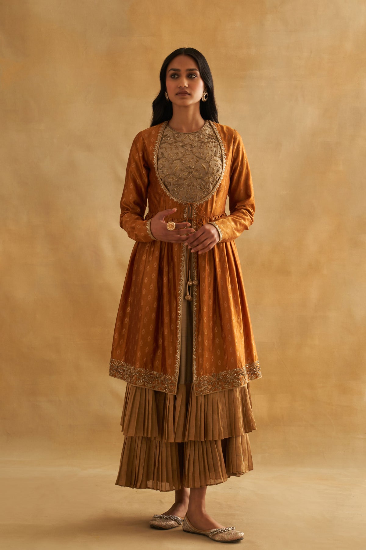 Gold &amp; Silver Kurta Set