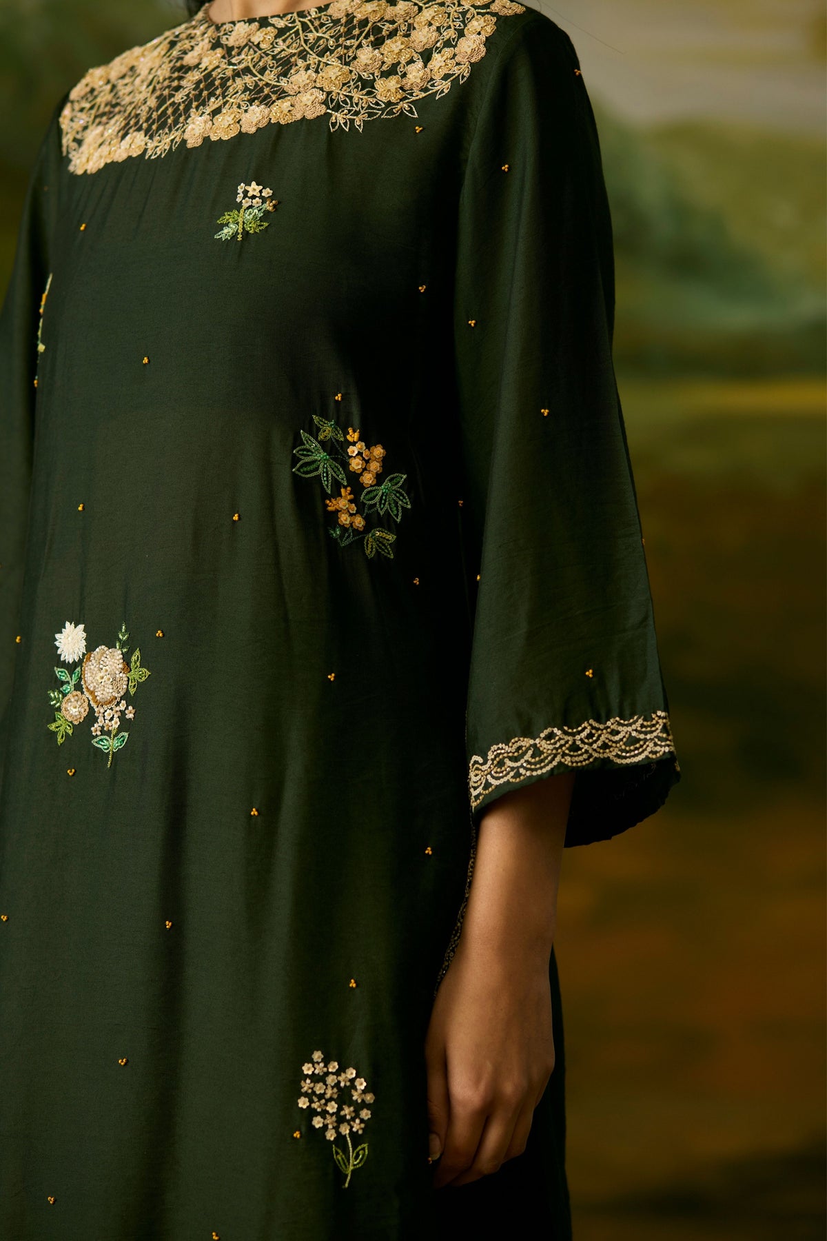 Forest Green Kurta