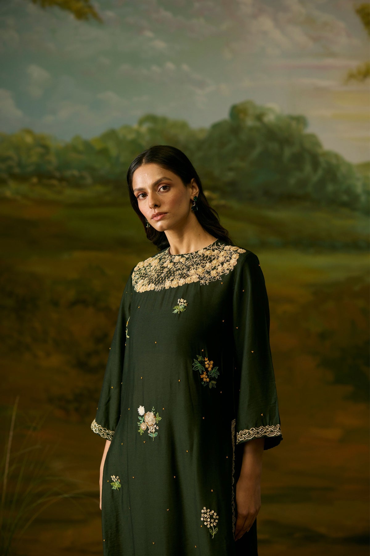 Forest Green Kurta