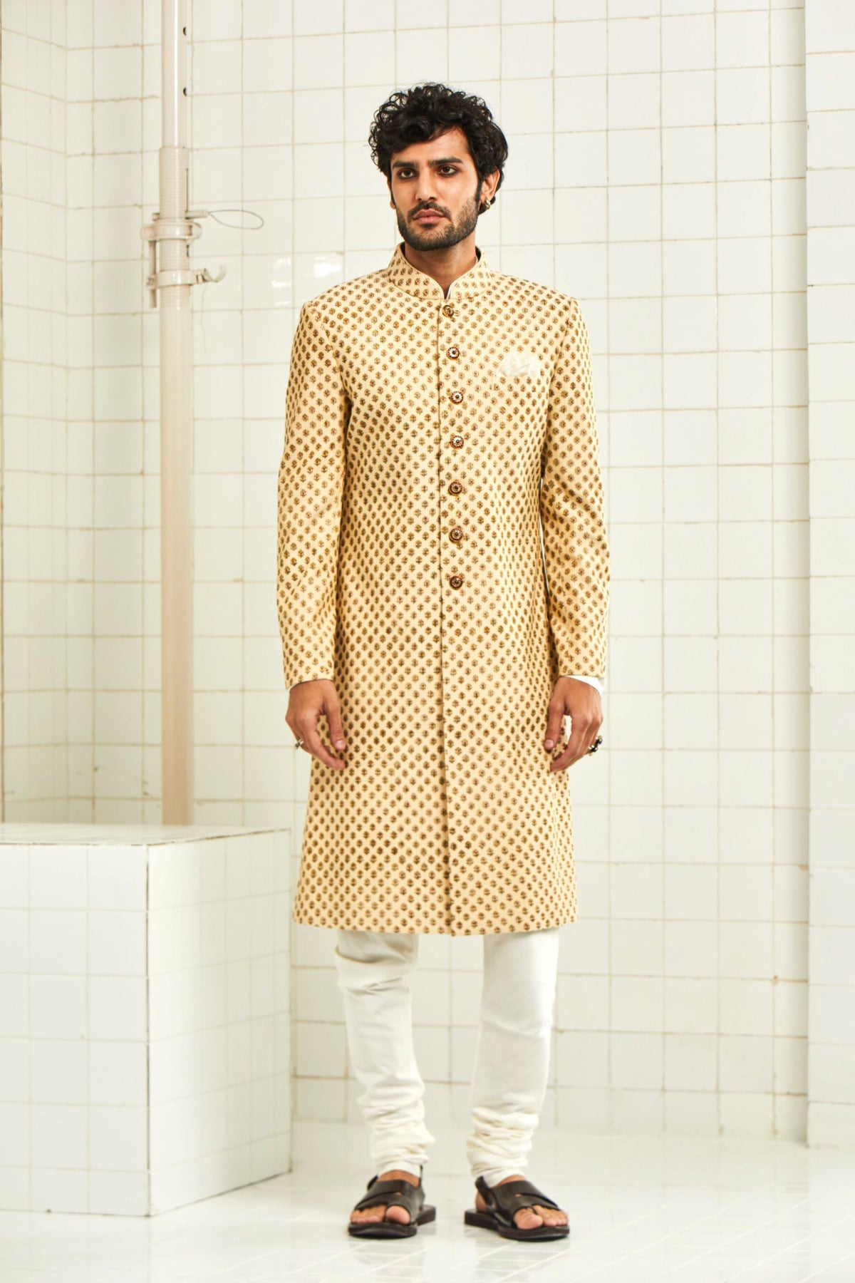 Chhitroli Textured Sherwani