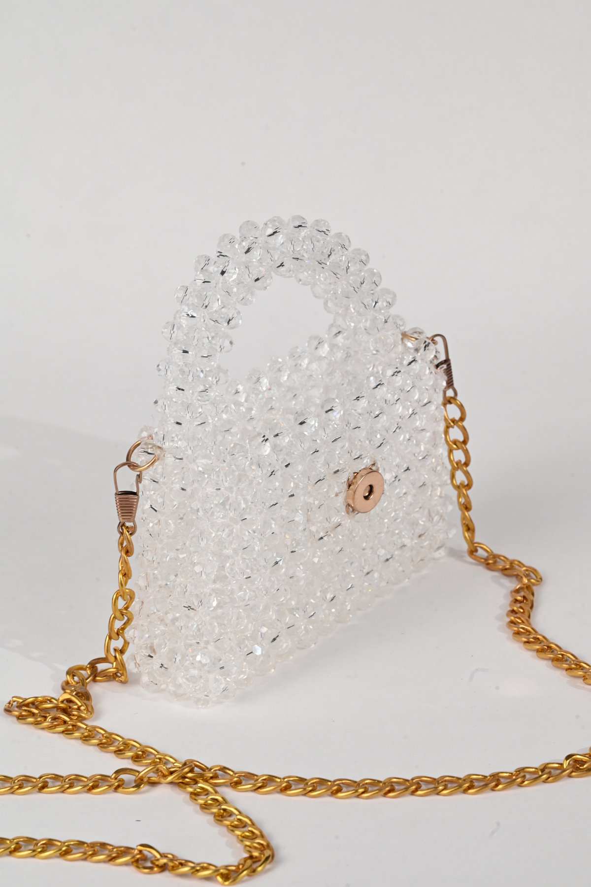 Razzle White Crystal Mini Bag