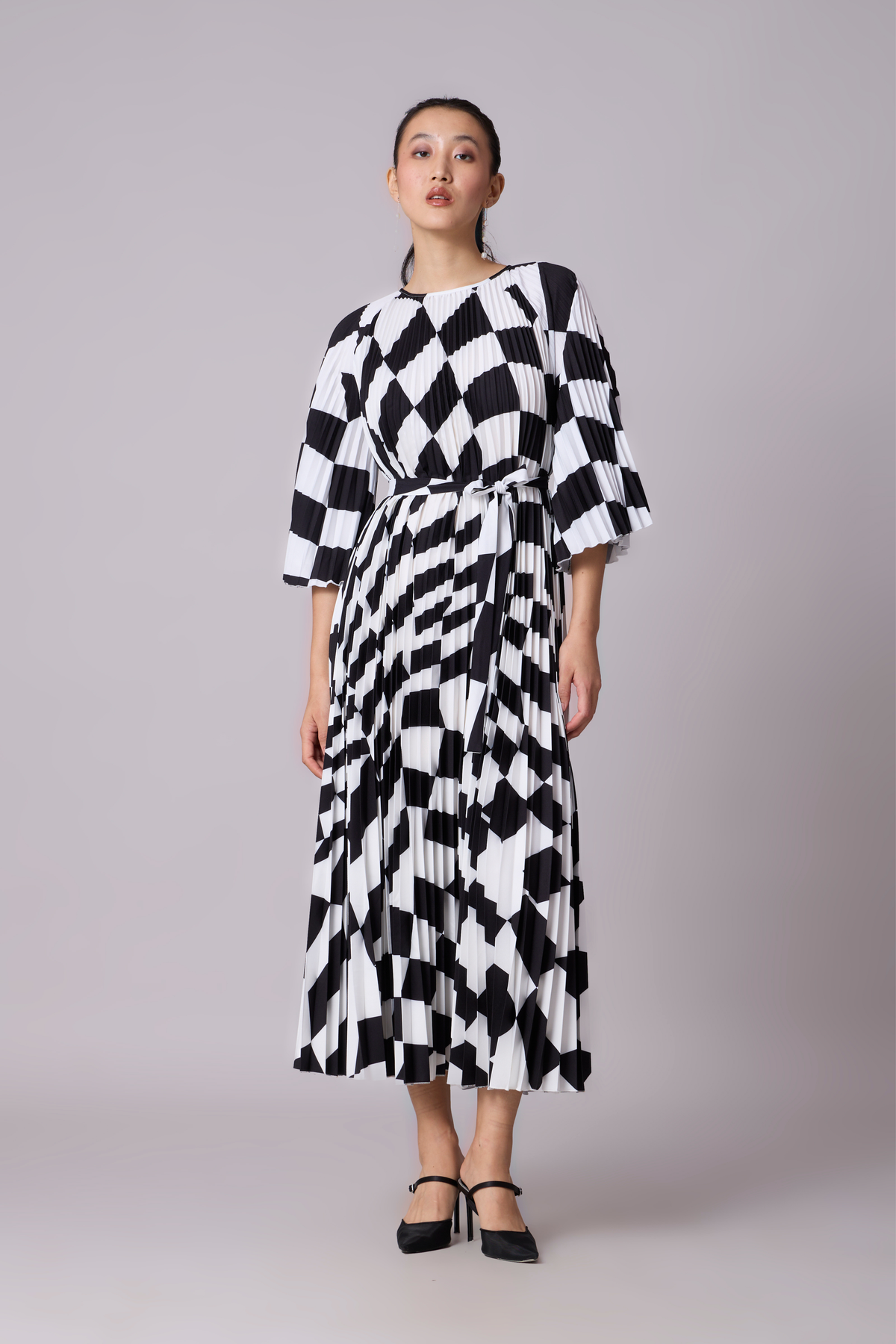 Ariel Maxi Dress Black &amp; White