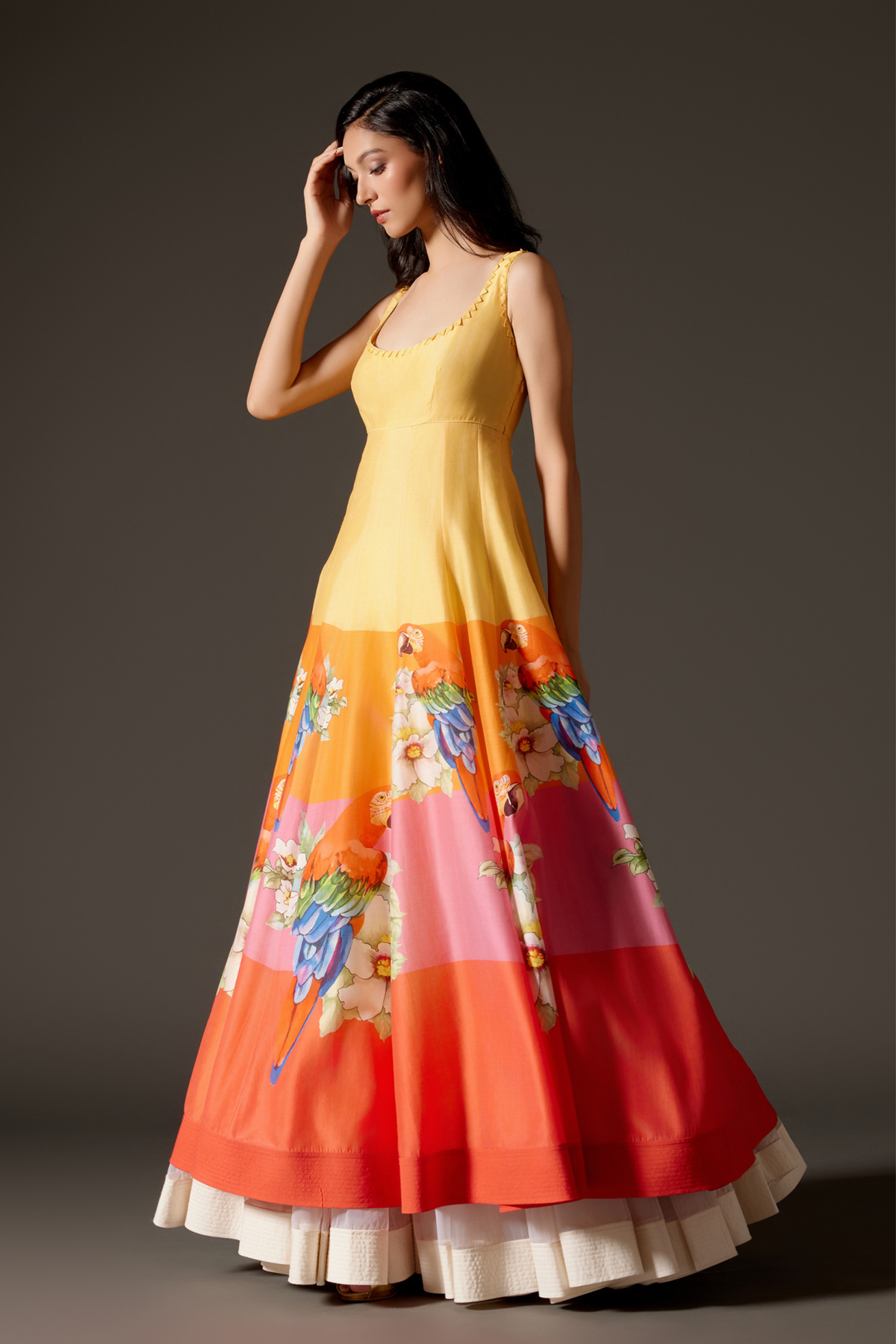 Multi-color Anarkali Set