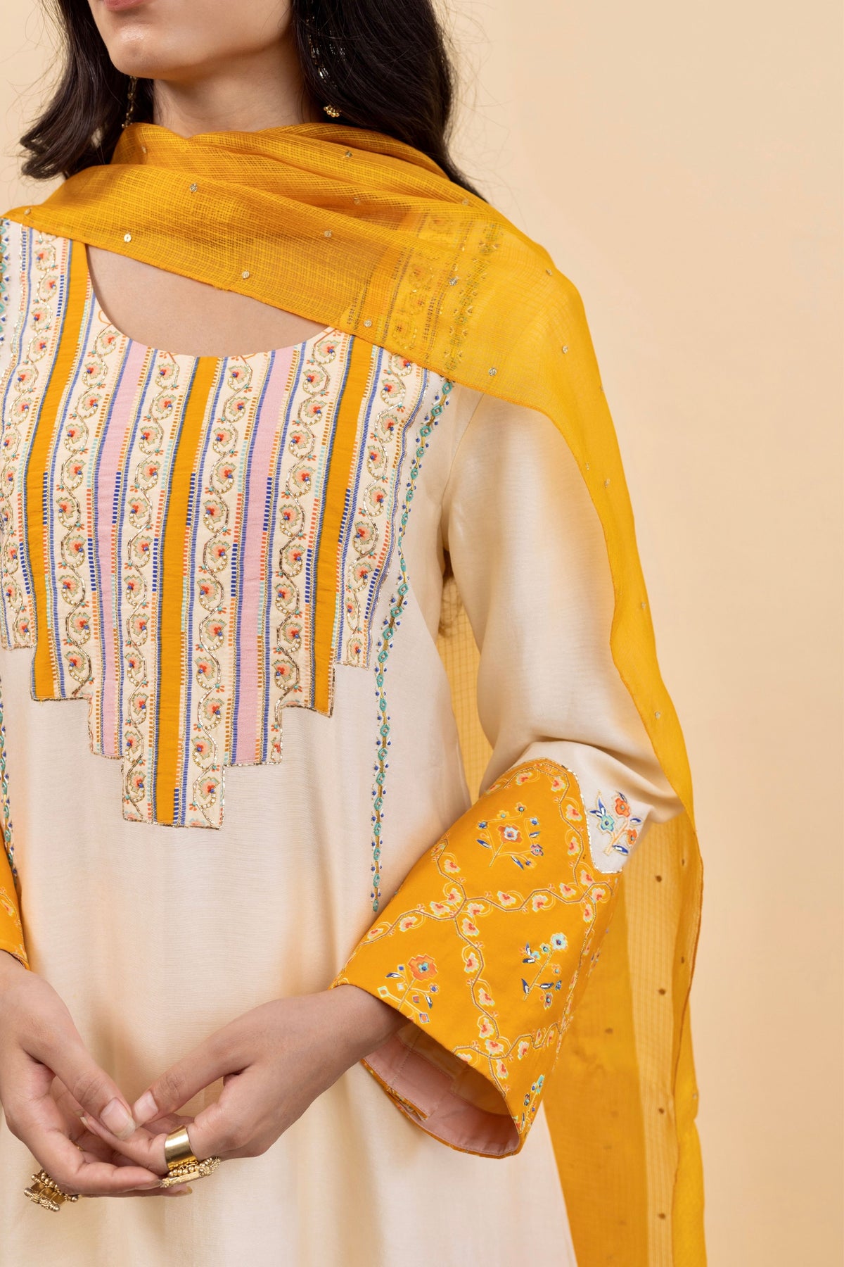 Ivory Kira Kurta Set