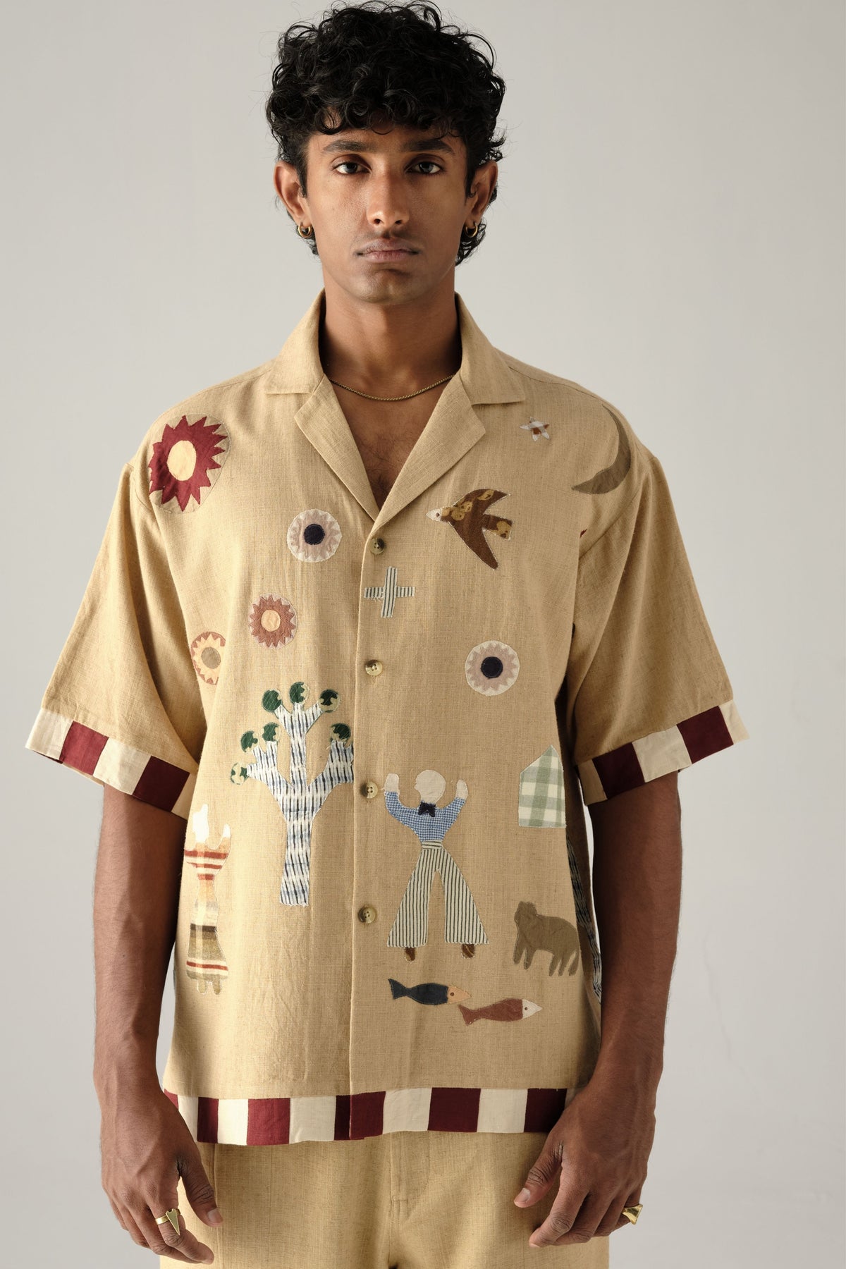 Beige Unisex Oversize Shirt