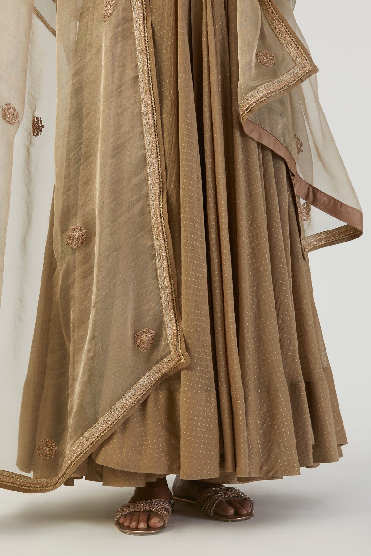 Farah Beige Anarkali