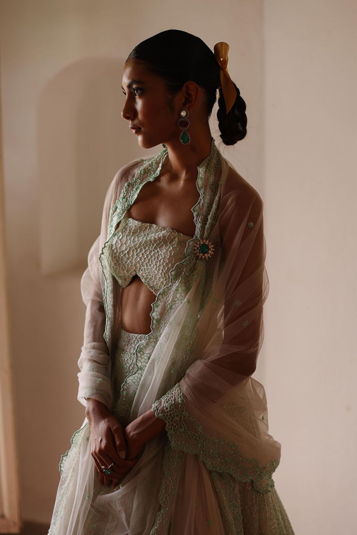 Opal Hive Lehenga Set