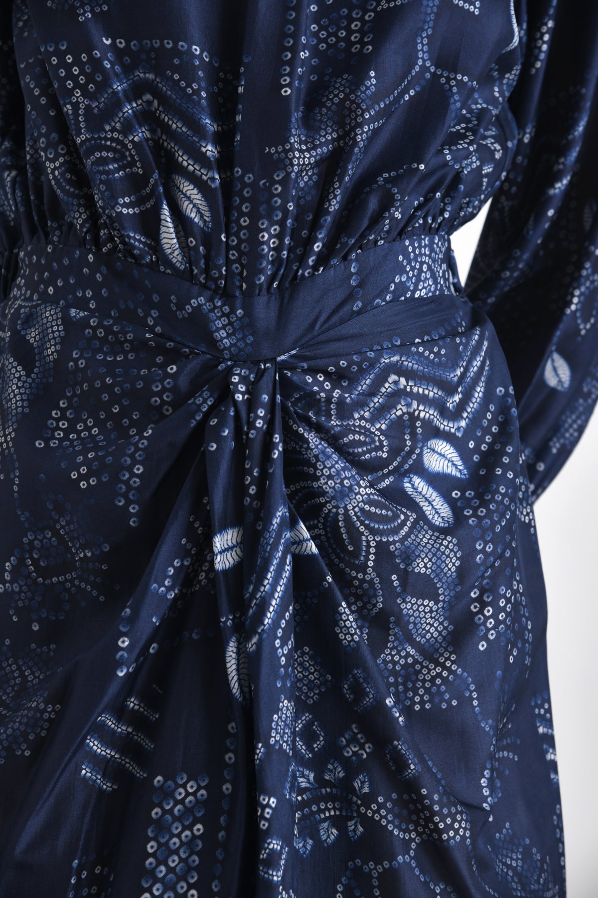 Navy Chionato Printed Dress