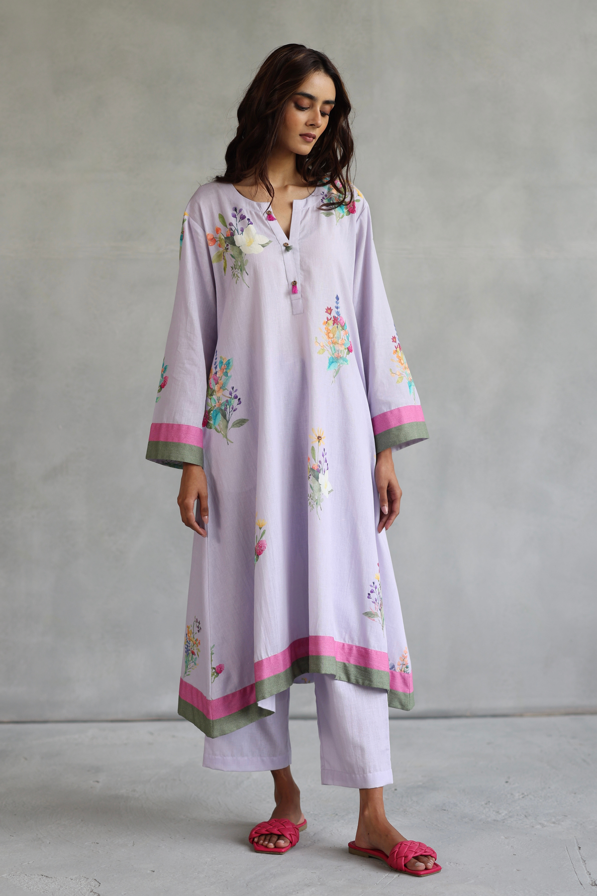 Plum Blossom Tunic Set