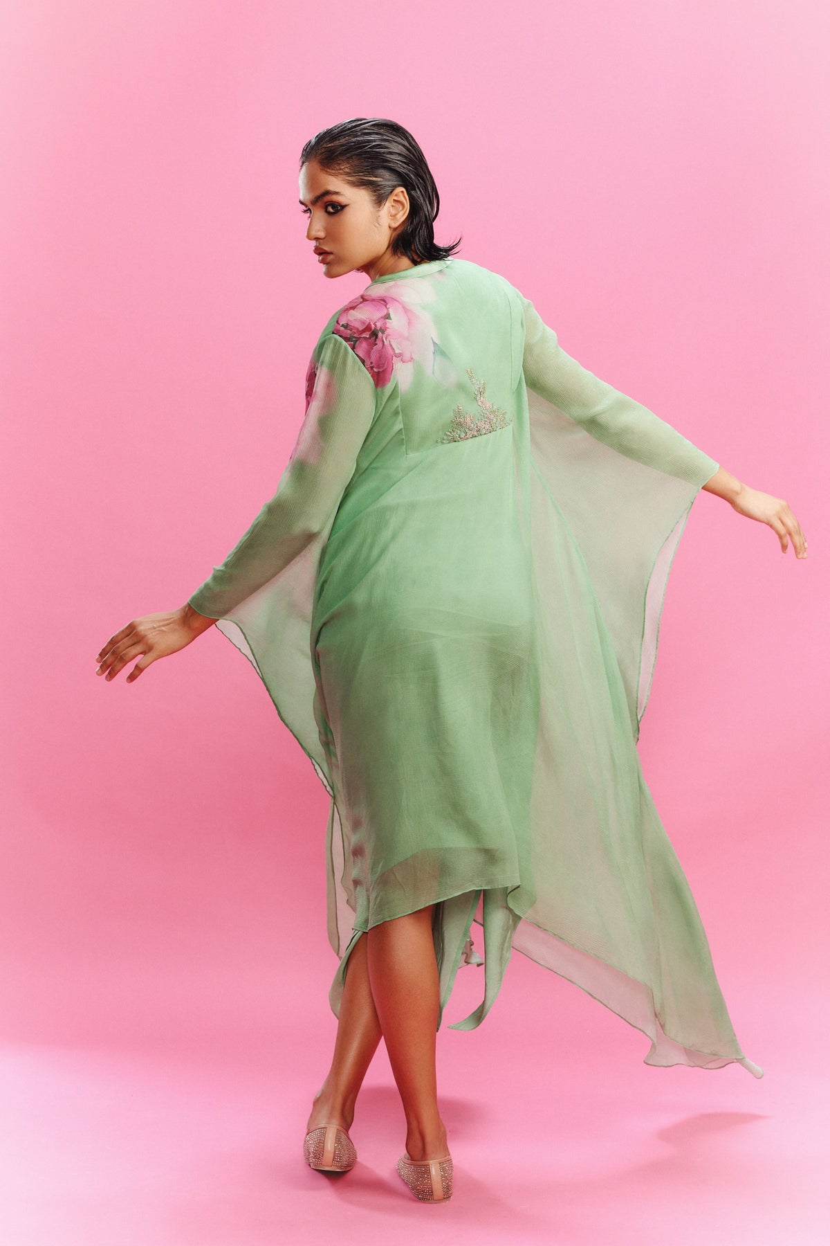 Eraya Mint Green  Kaftan