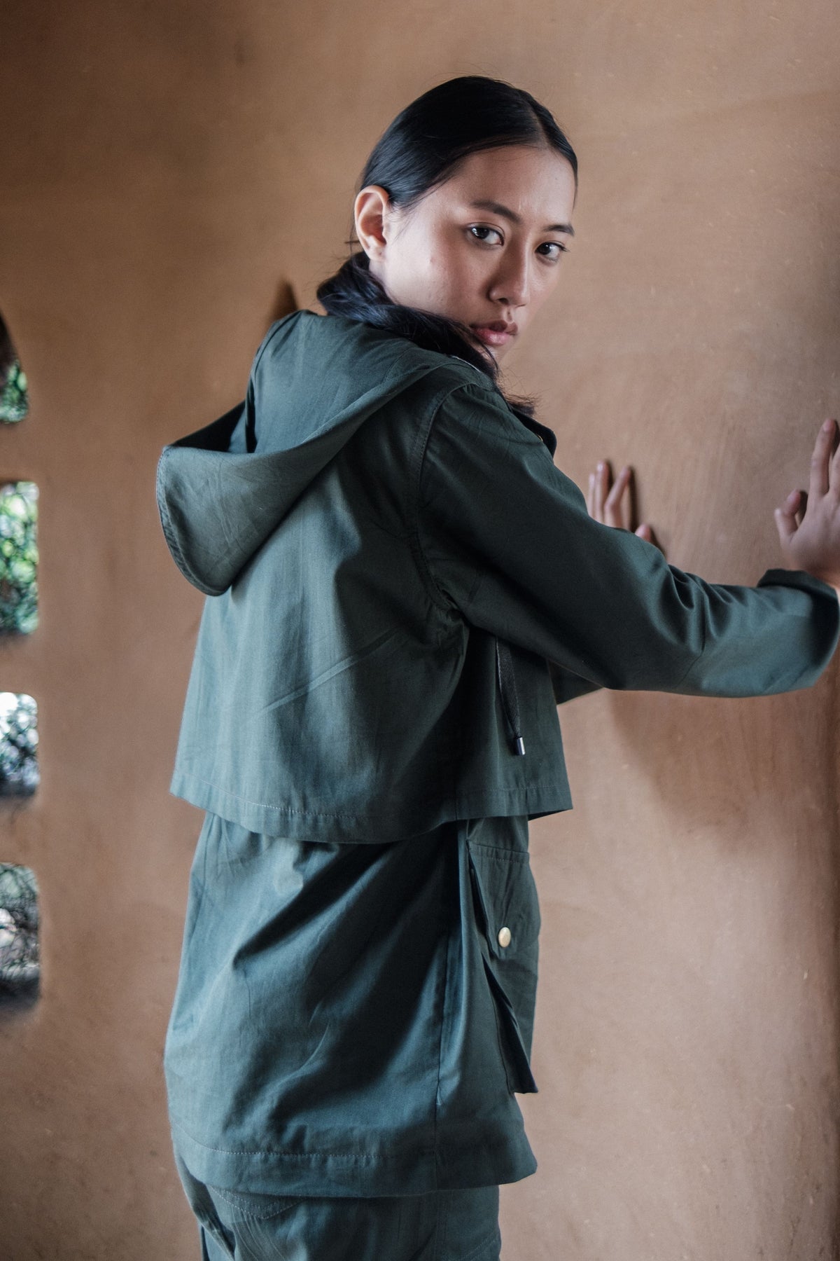 Deep Green Kyoto Utility Jacket