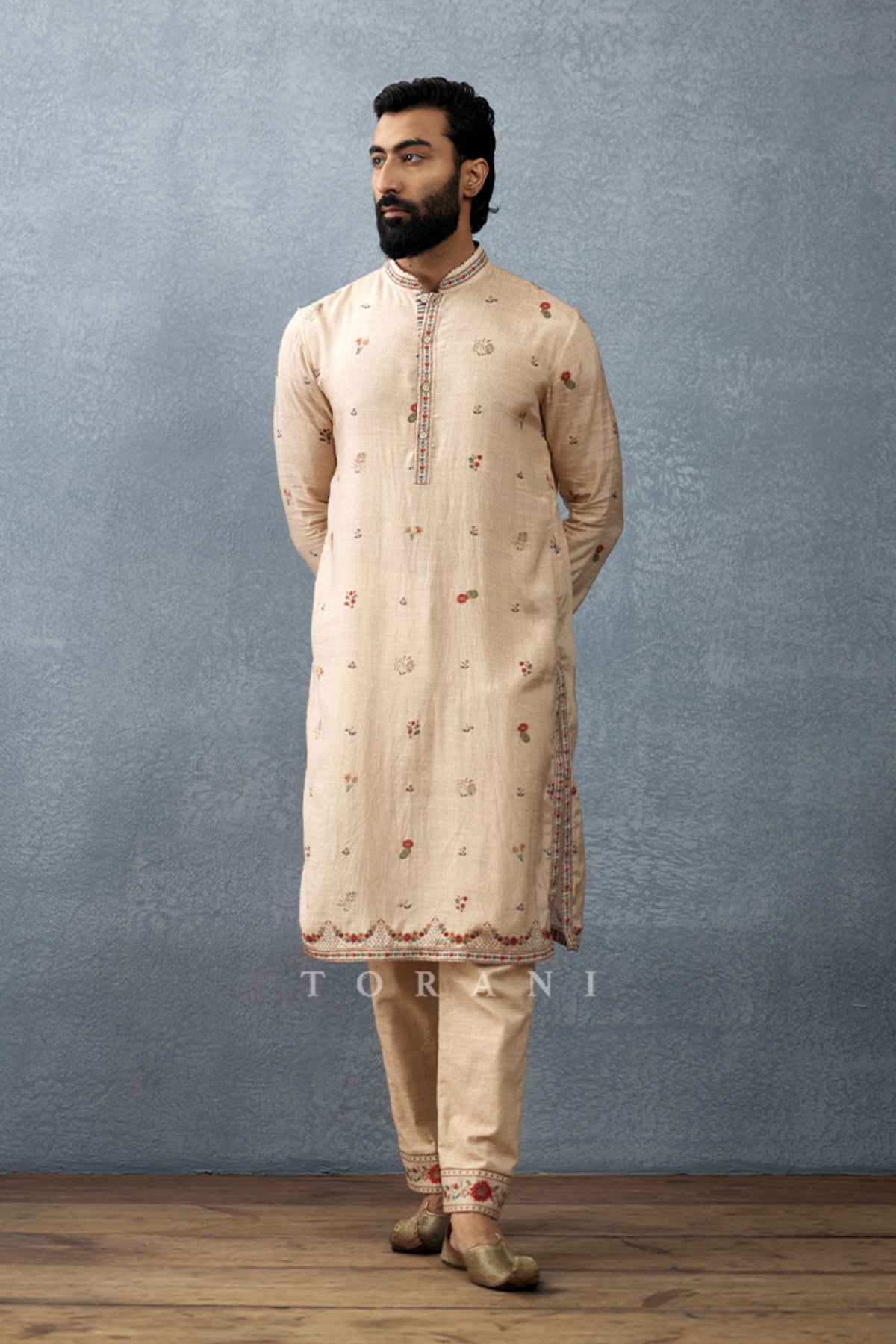 Badami Prabeer Kurta Set