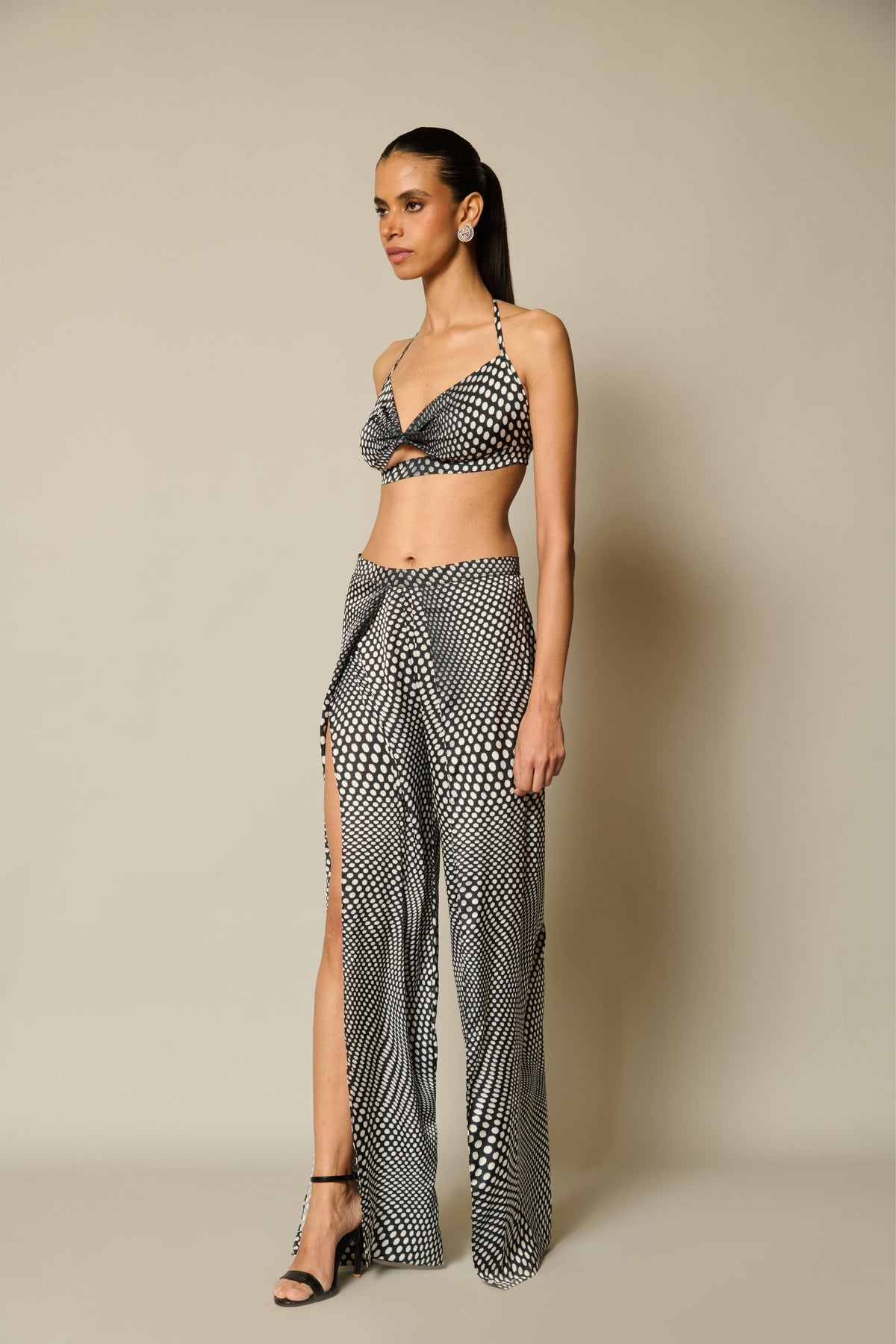 Checkmate Digital Polka Bikini Co-Ord