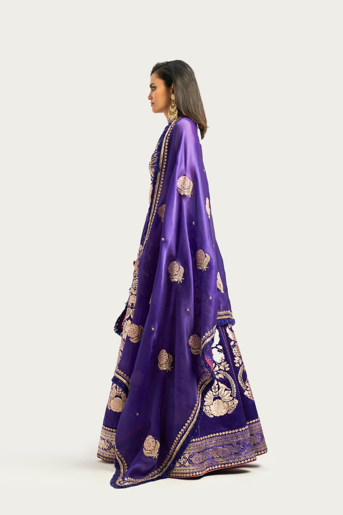 Zooni jamun lehenga set