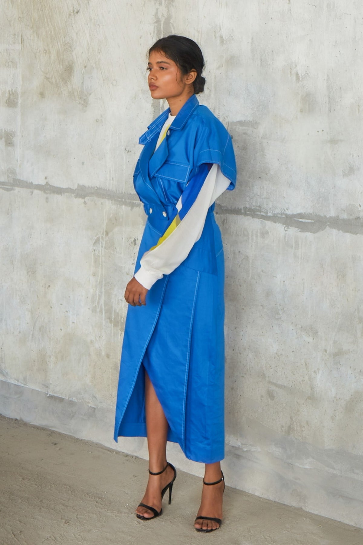 Blue Pencil Skirt