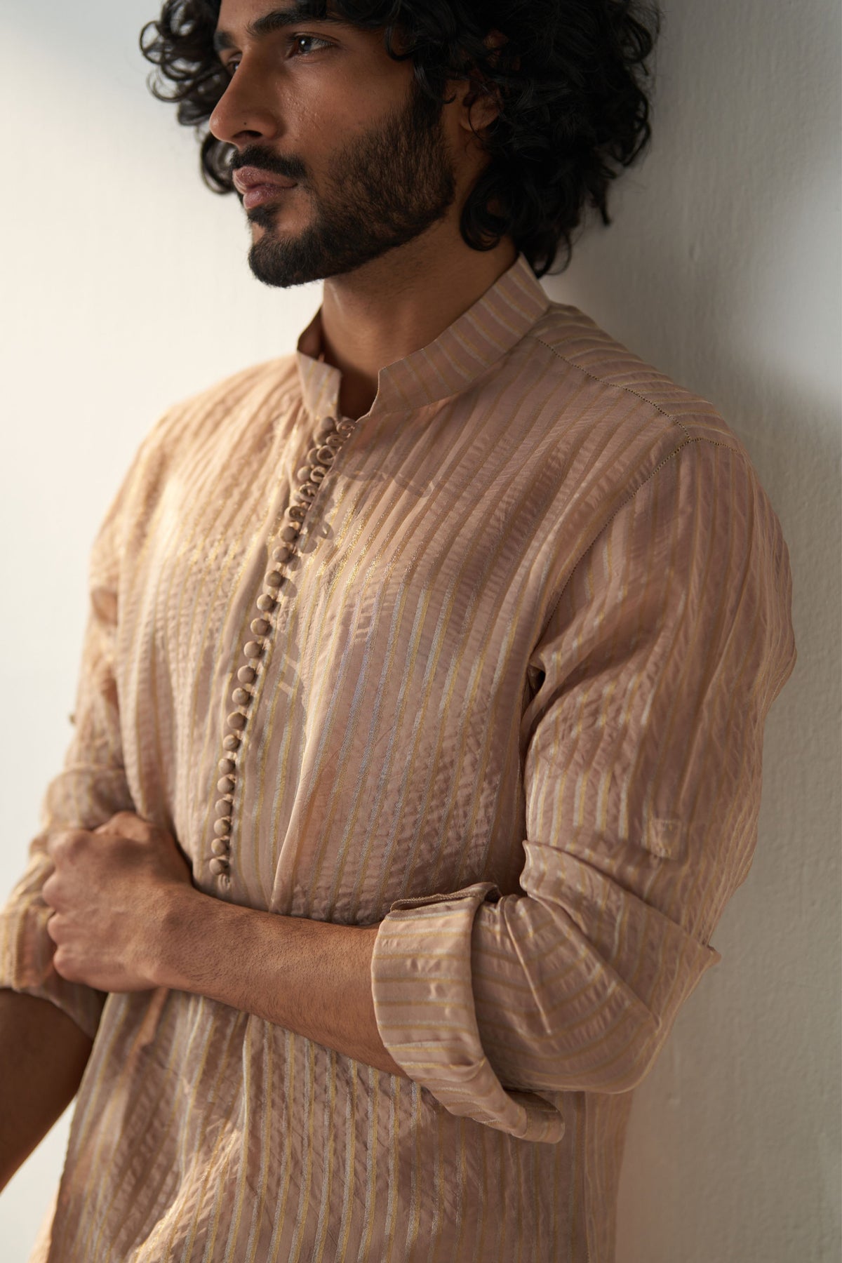 Fawn Naksh Kurta Set