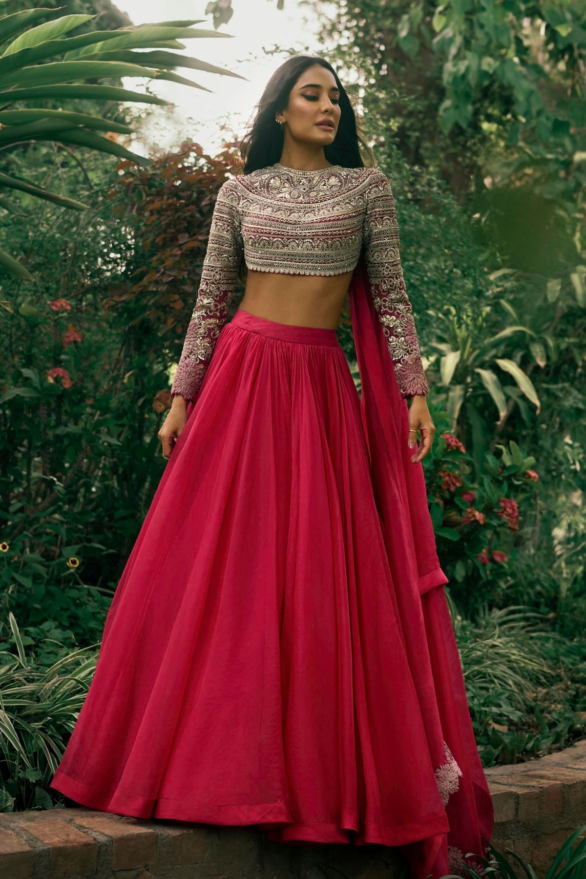 Deep Pink Lisa Lehenga Set