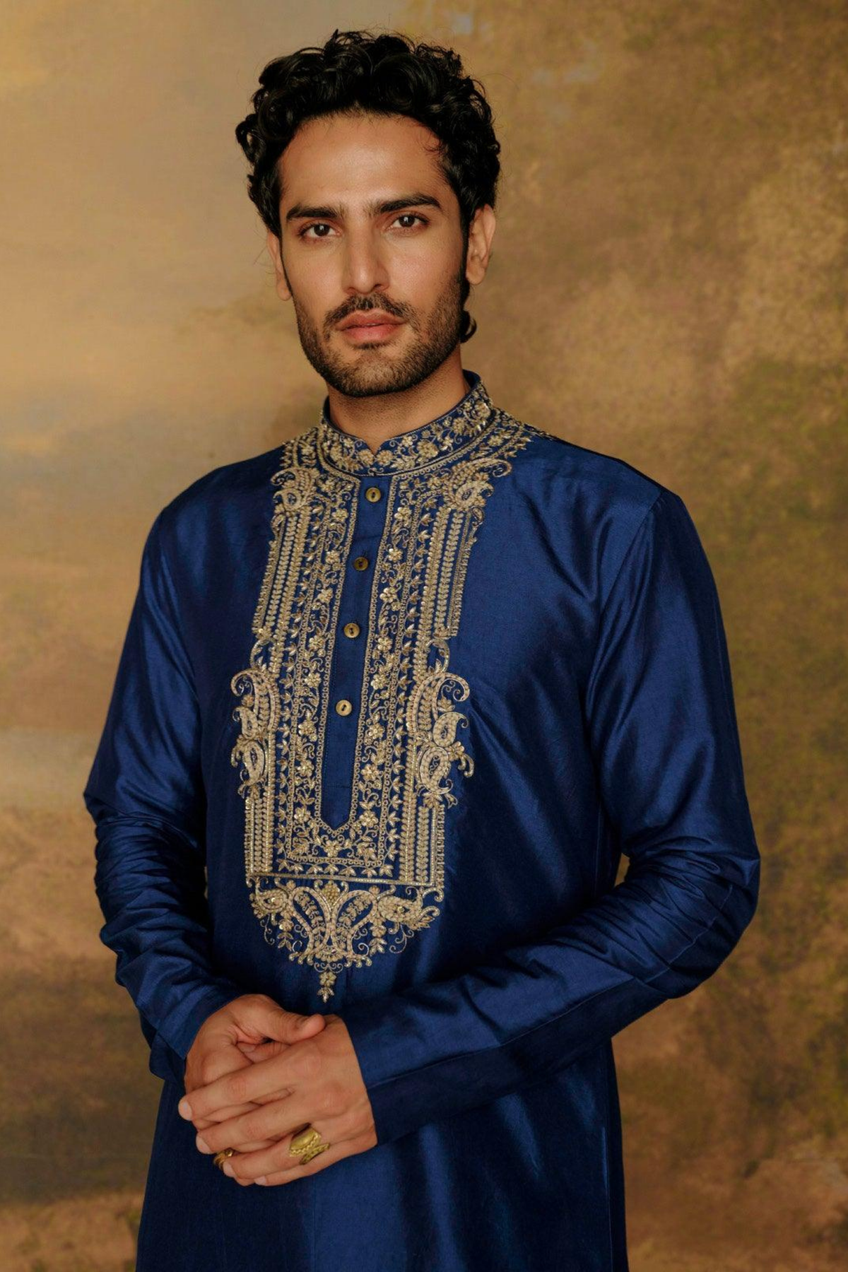 Embroidered Kurta With Chudidar