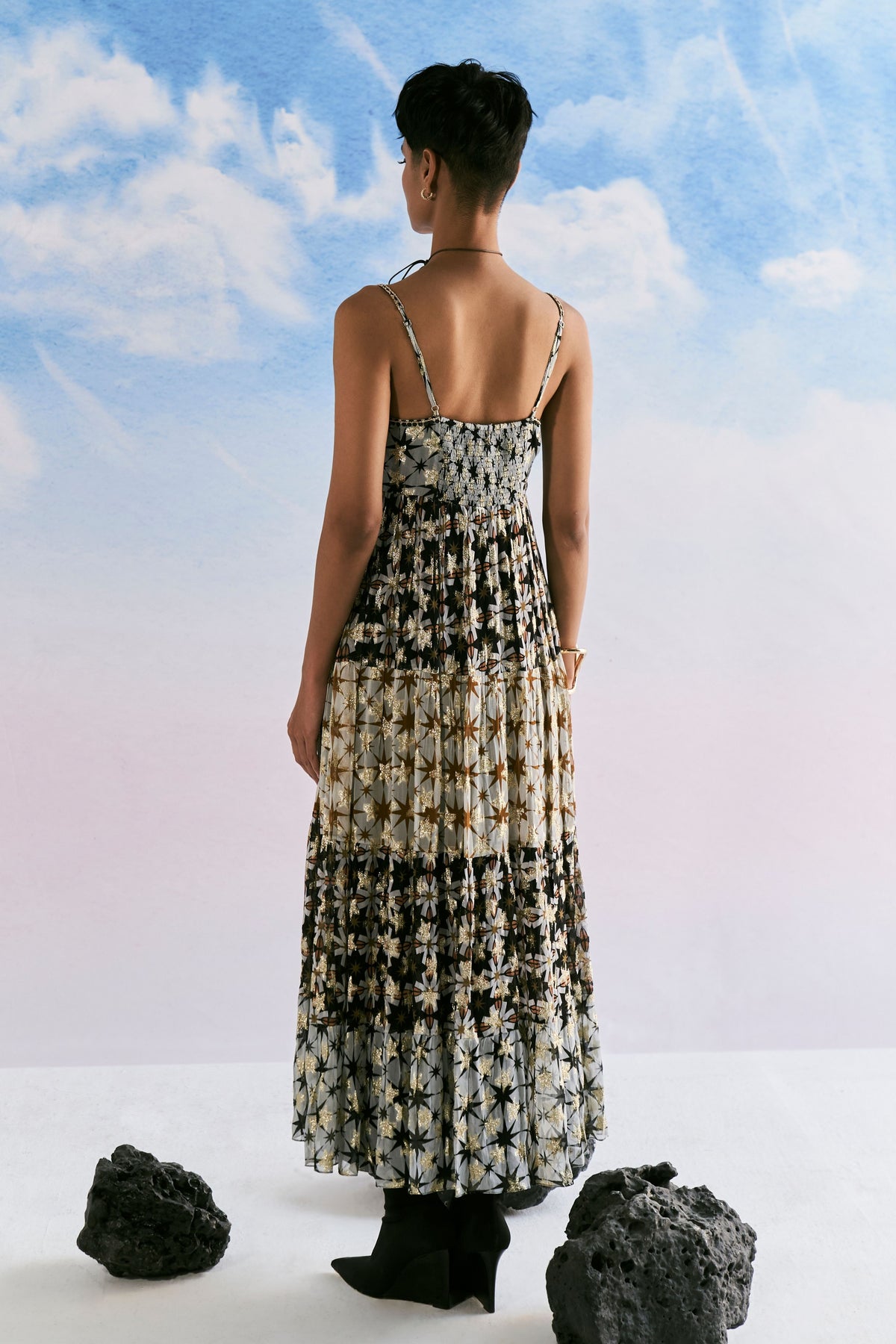 Multi Printed Milan Maxi Dress