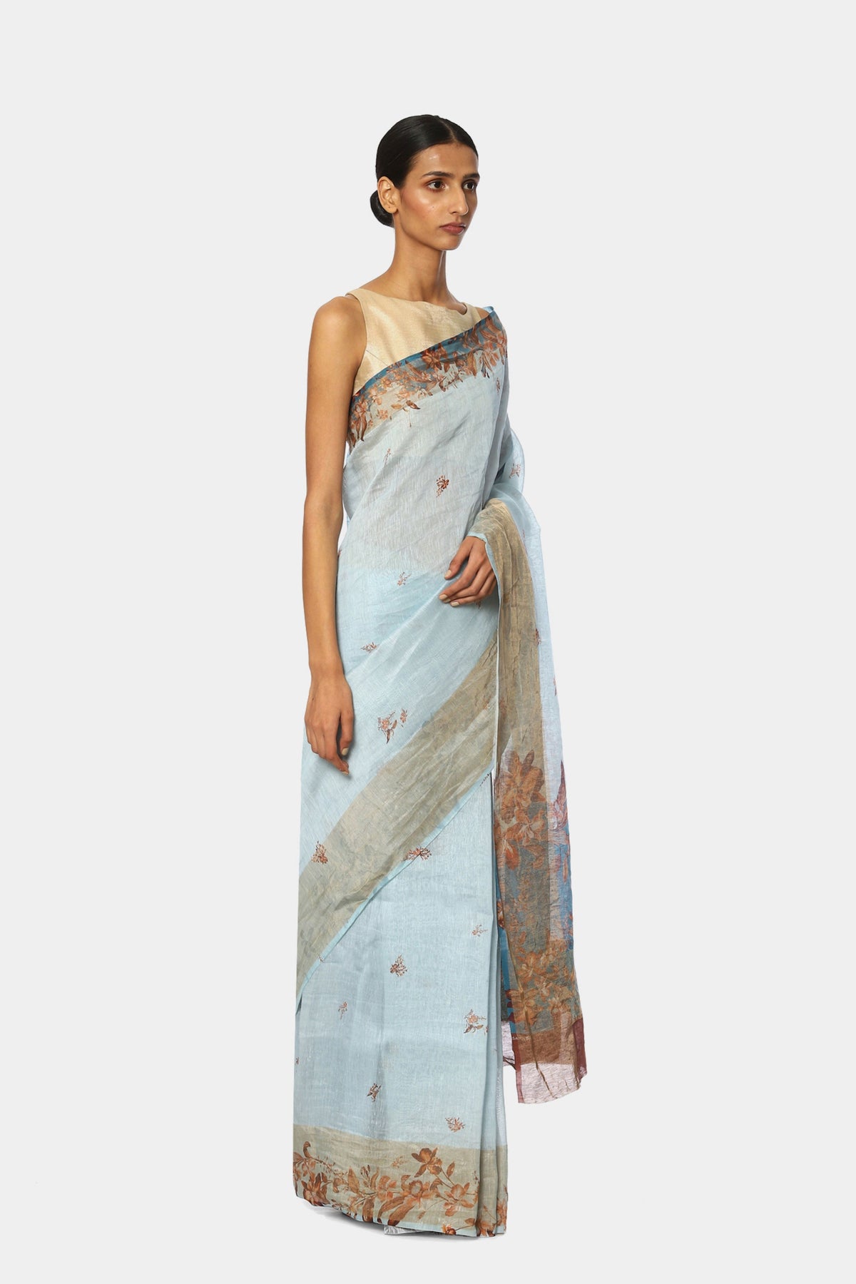 The Printed Pastel Saree