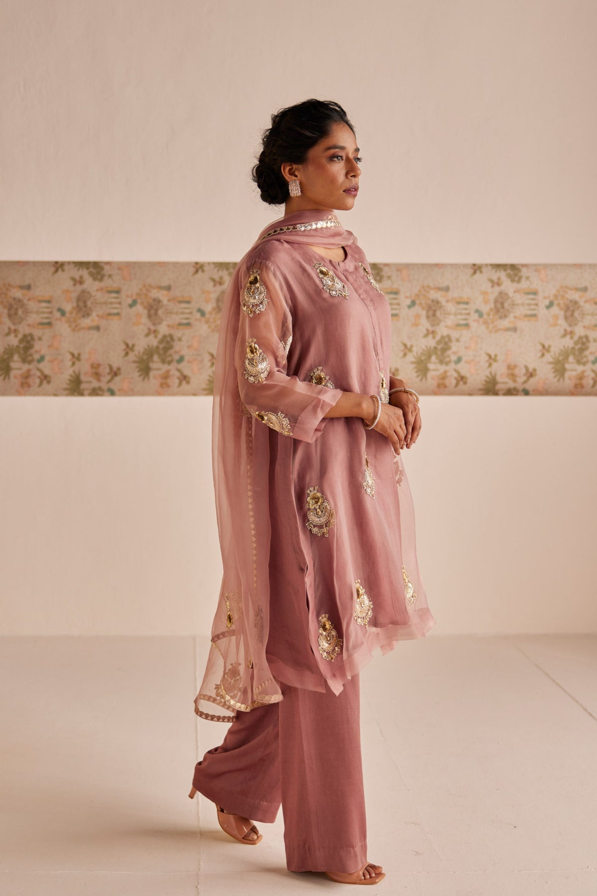 Pale Mauve Kurta Set