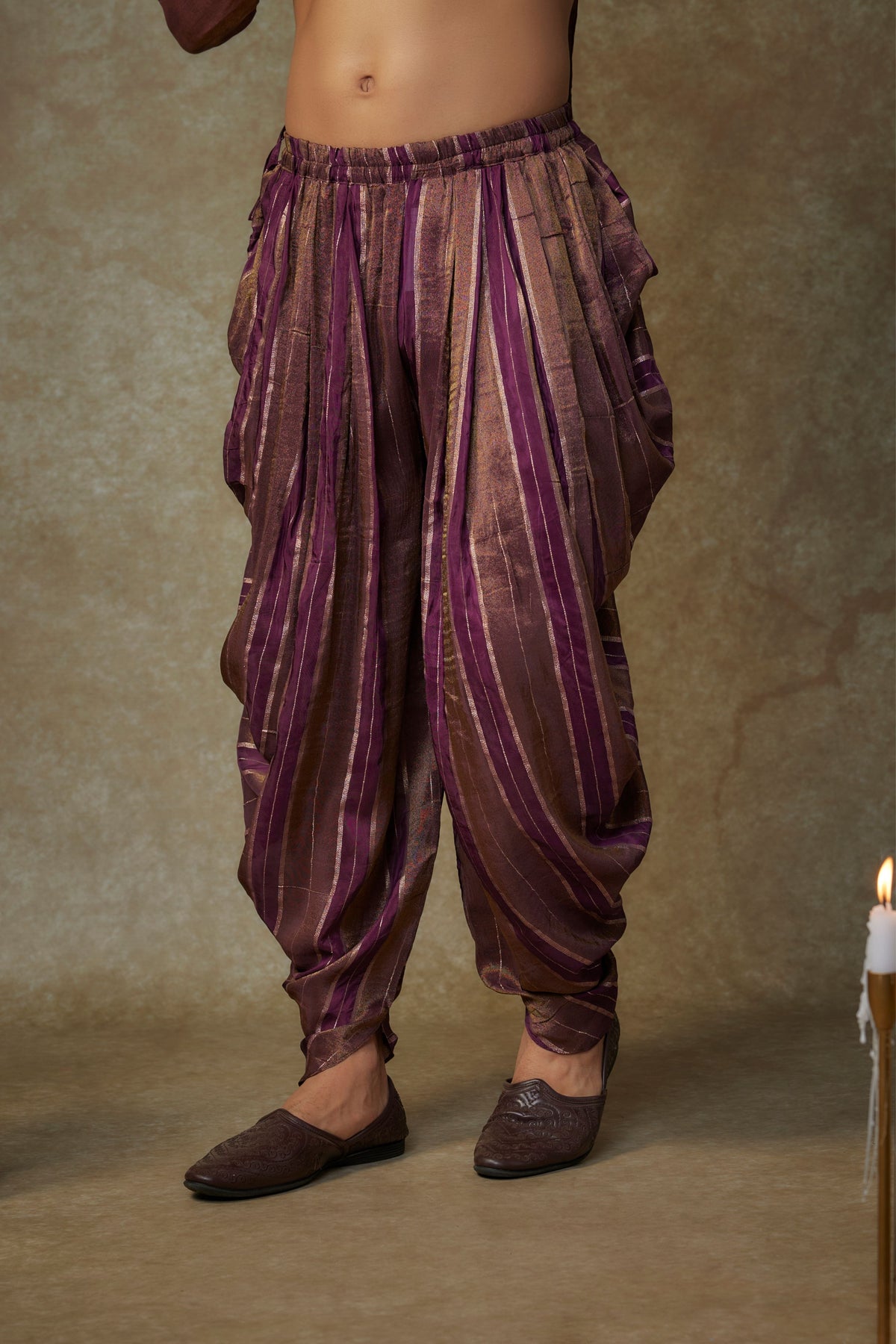 Wine Mens Kurta Set