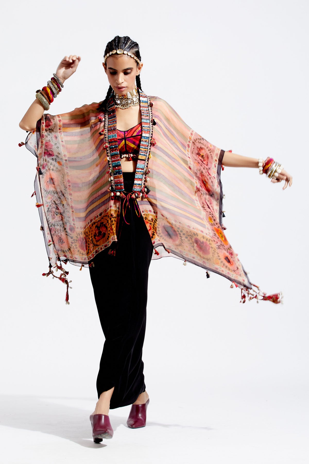 Veni dupatta jacket