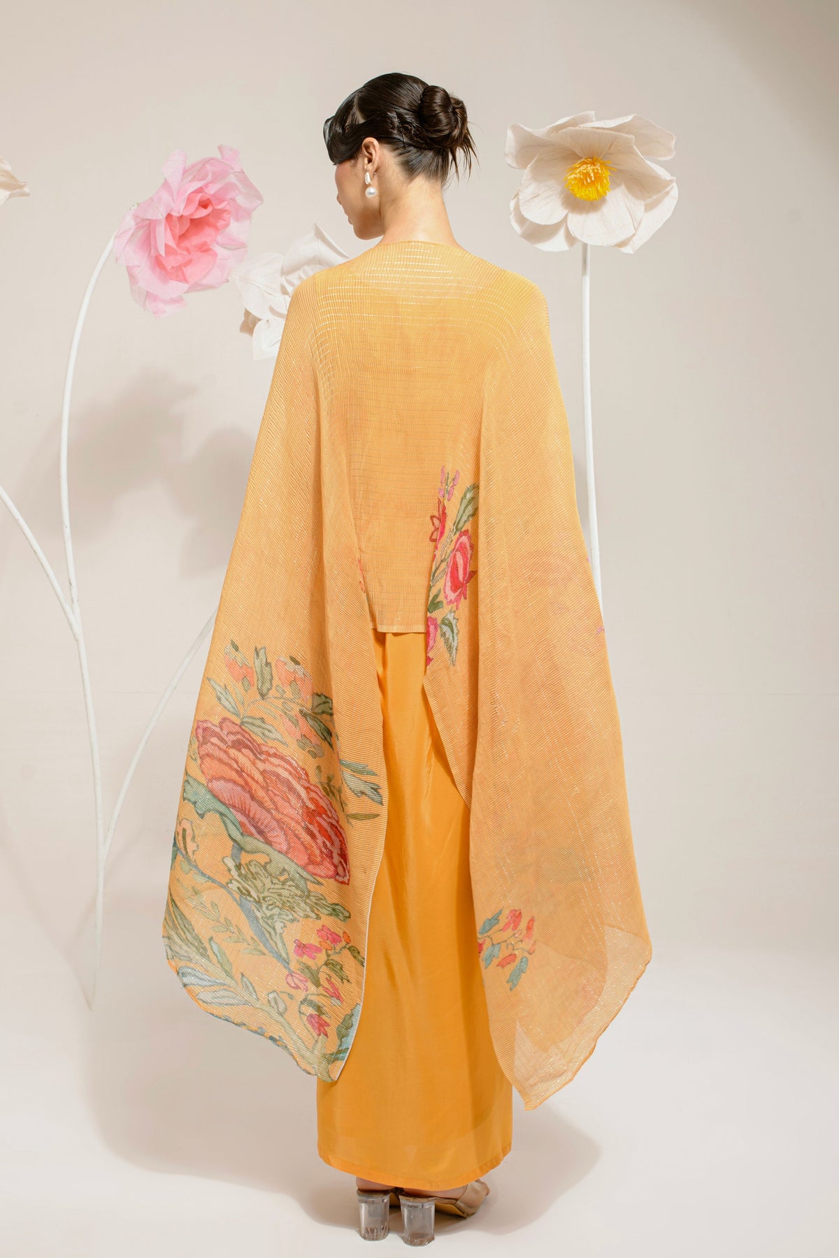 Yellow Hp Kaftan And Dhoti