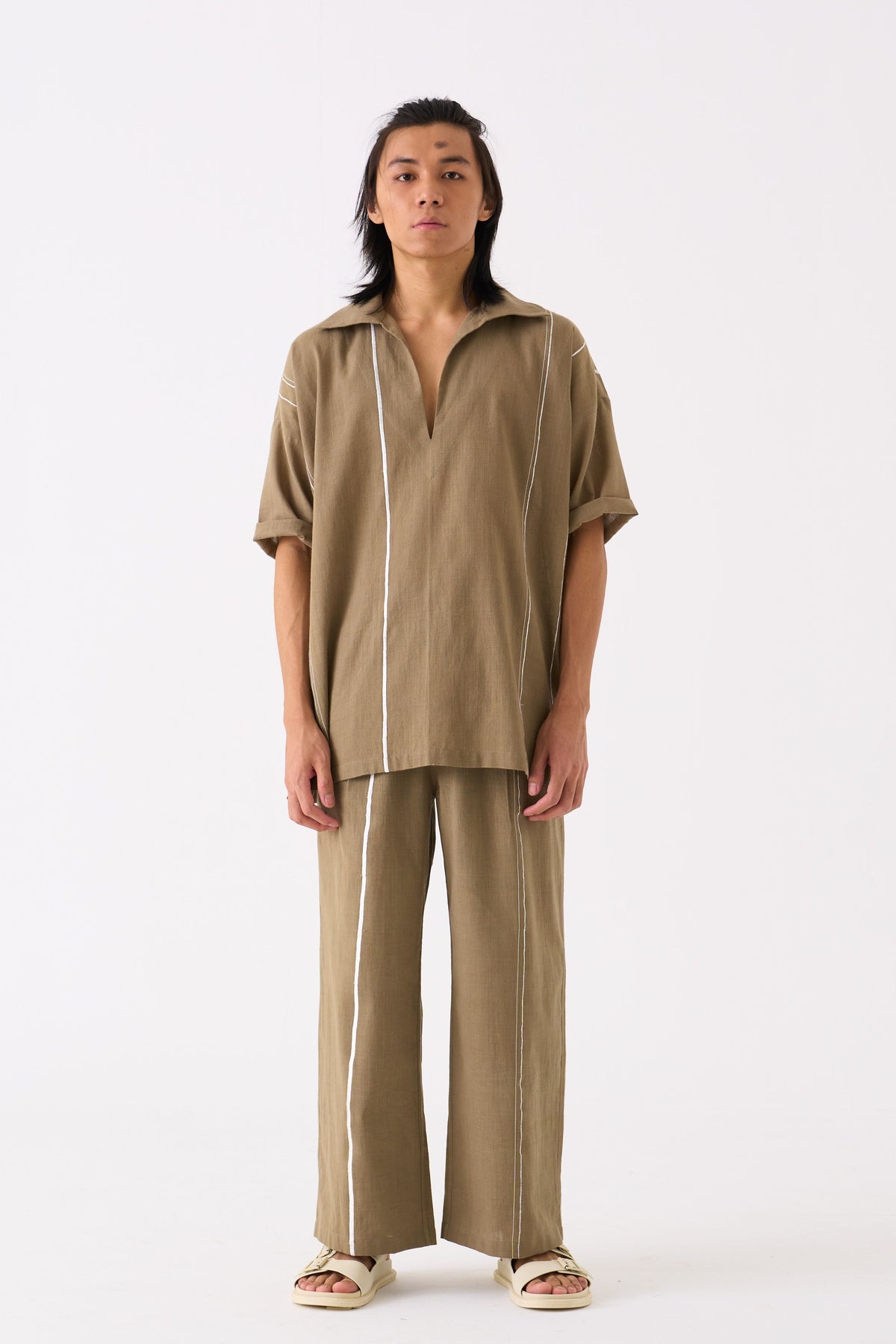 Camp Collar Shirt Co-ord Set