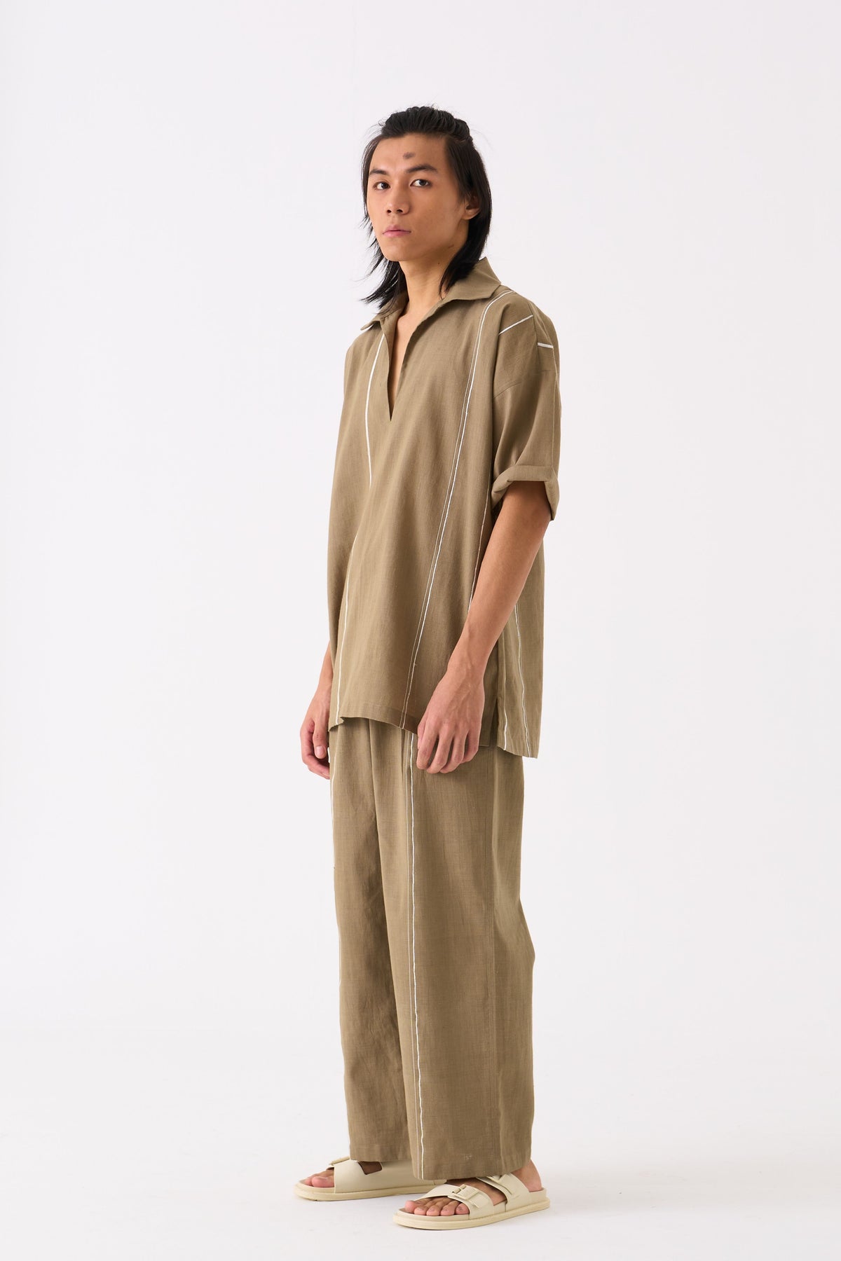 Camp Collar Shirt Co-ord Set