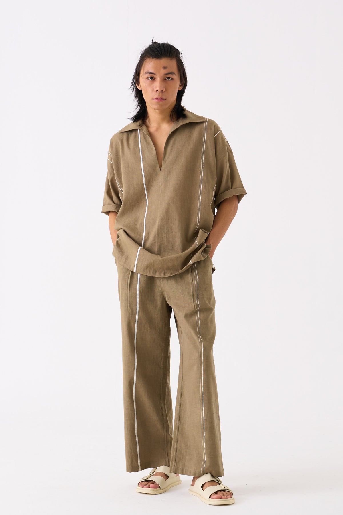 Camp Collar Shirt Co-ord Set