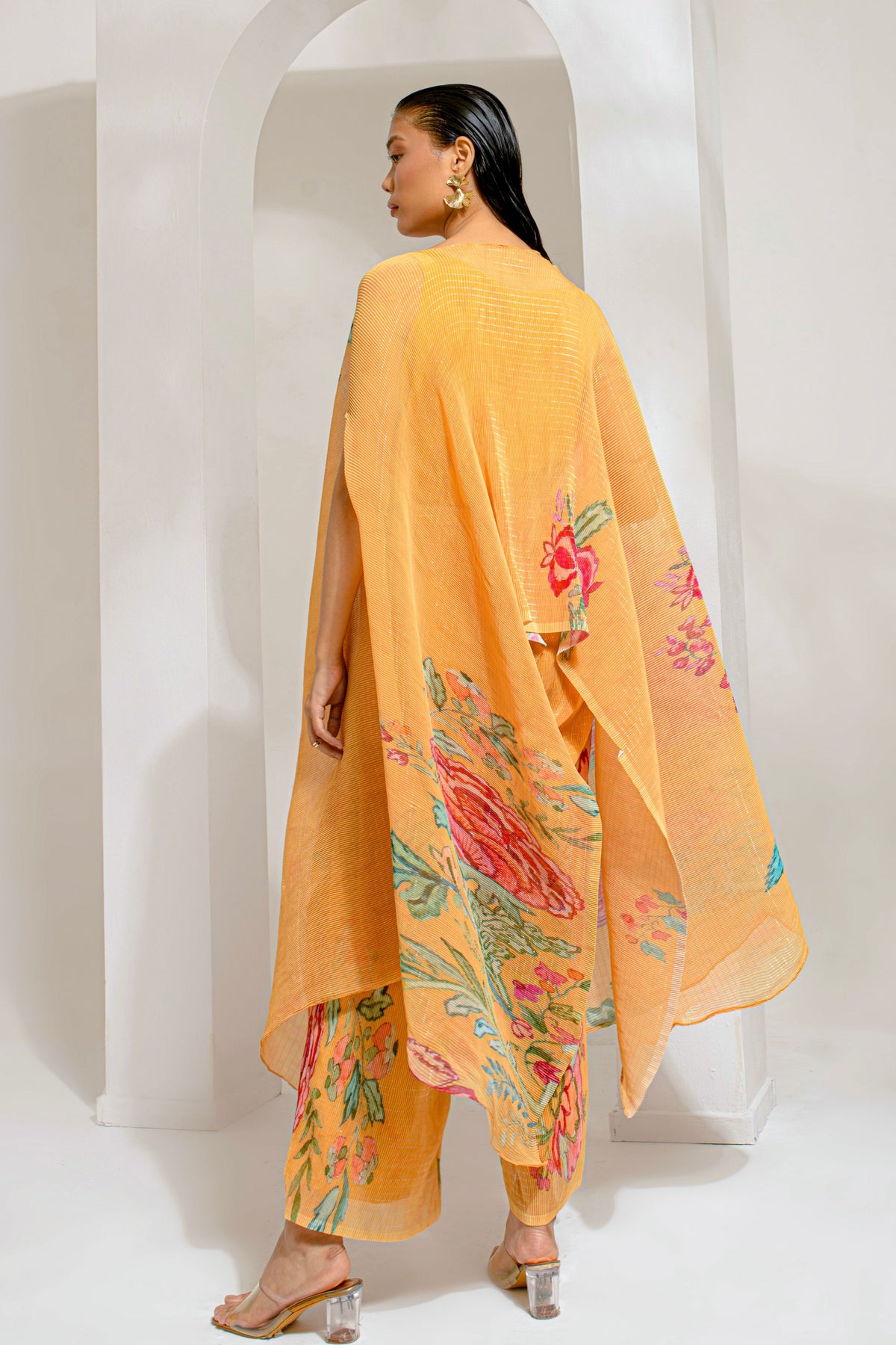 Yellow Hp  Kaftan And Pant