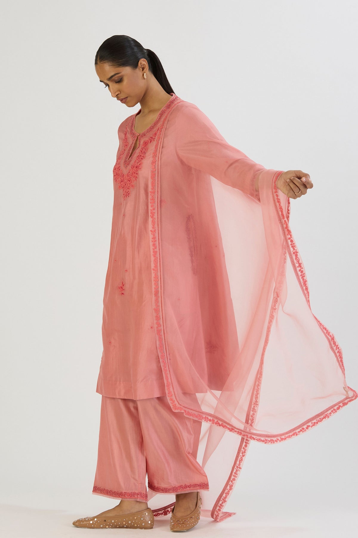 Pink Ojaswi Dupatta