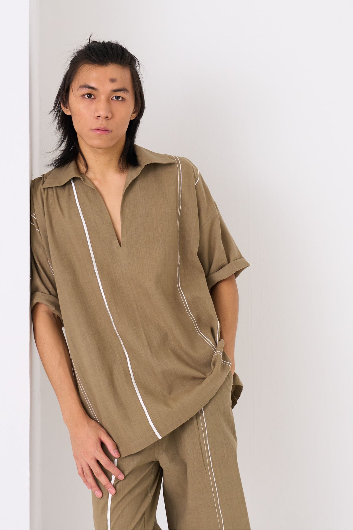 Camp Collar Shirt Co-ord Set