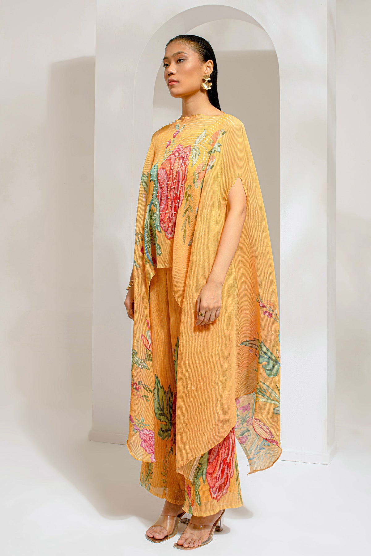 Yellow Hp  Kaftan And Pant