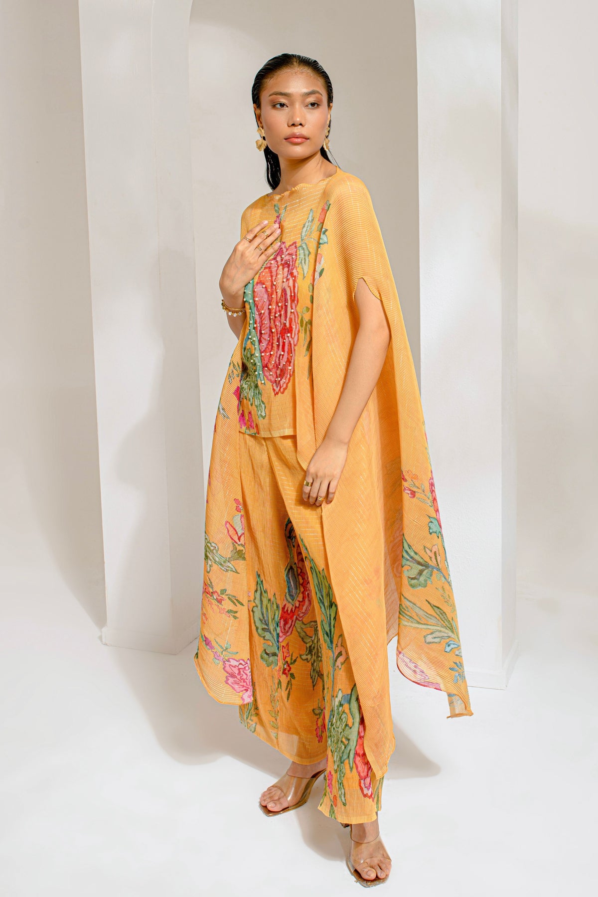 Yellow Hp  Kaftan And Pant