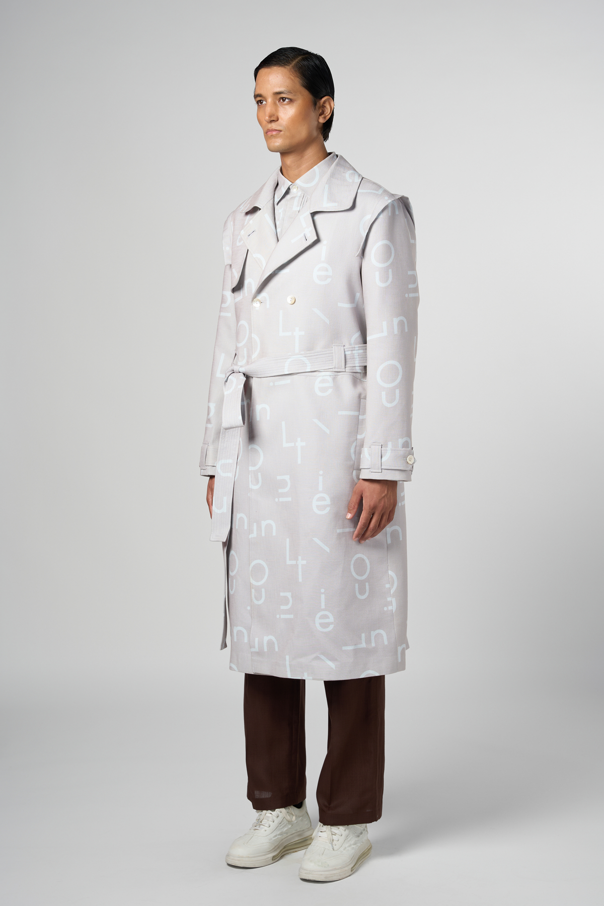 Signature Print Convertible Trench