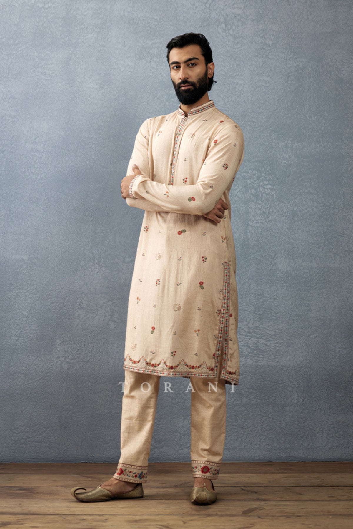 Badami Prabeer Kurta Set