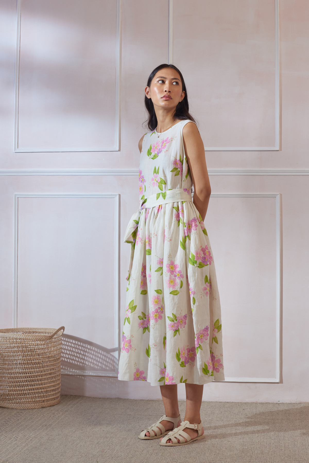 Jarul Linen Midi Dress