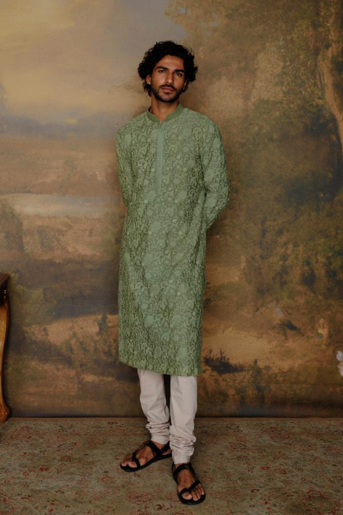 Green Kurta Set