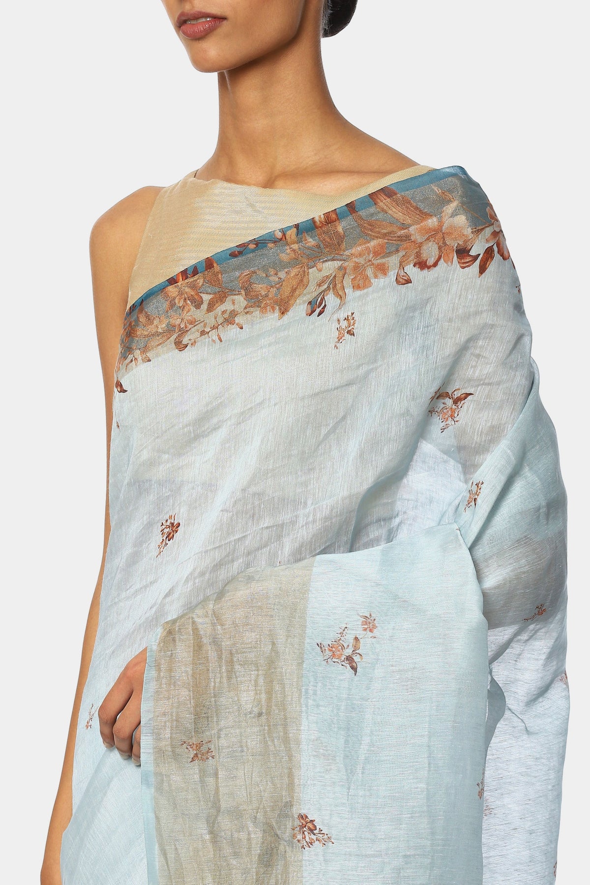 The Printed Pastel Saree