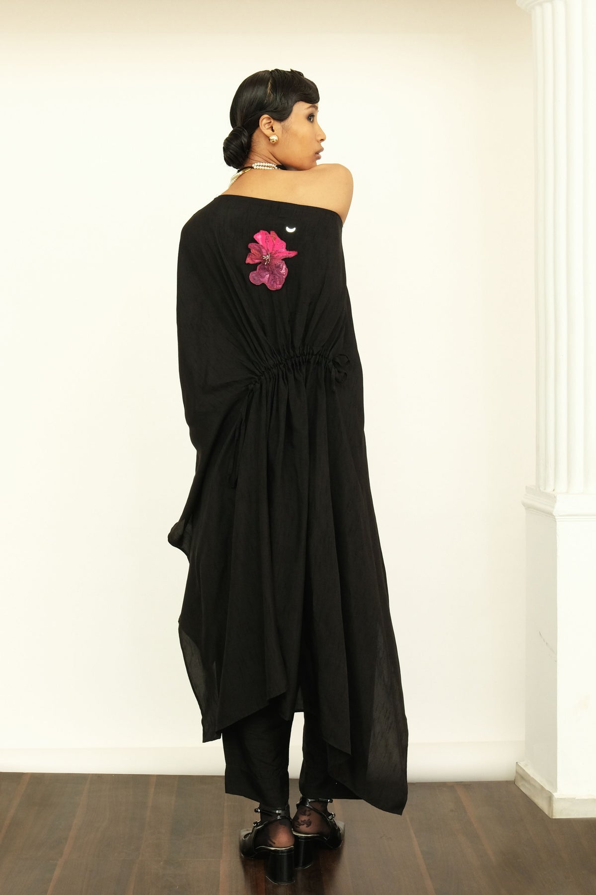 Applique Black Tunic