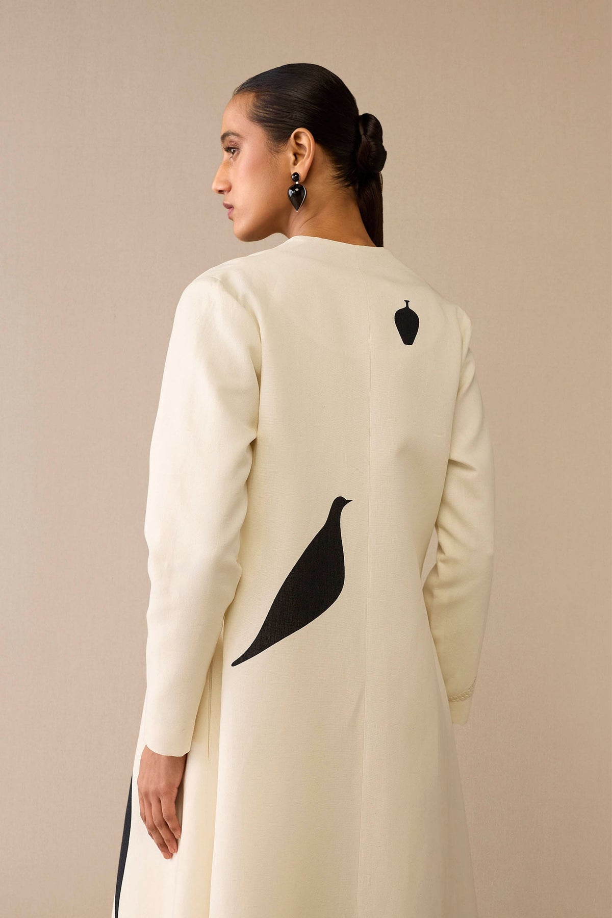 Ivory Dilraz Jacket Set